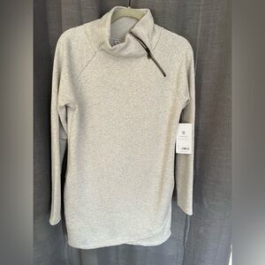 Athleta Cozy Karma Asym Sweatshirt Dress NWT